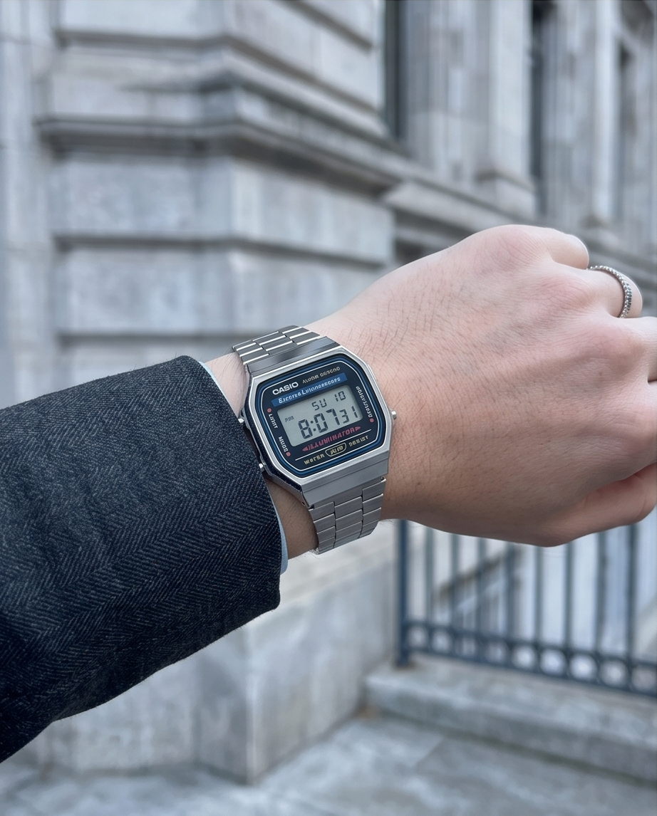 Casio Vintage A168 Unisex Watch Classic Digital Stainless Steel | Elegant & Lightweight