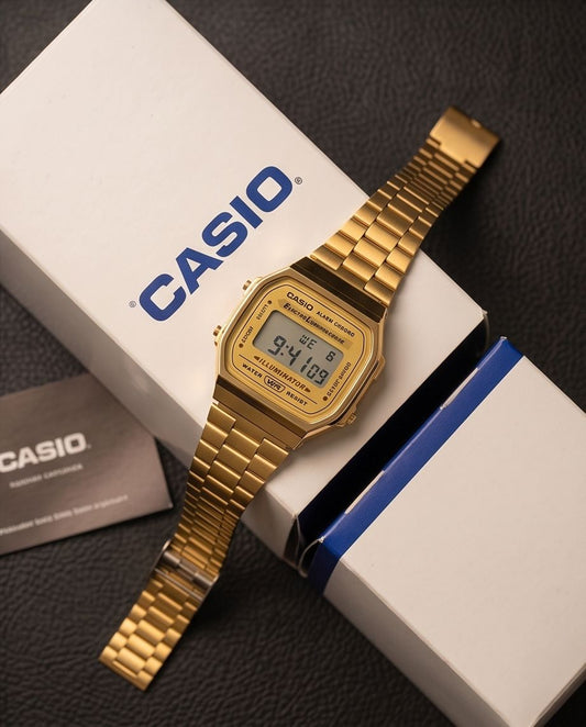 Casio A168 Japanese Version Golden Classic Digital Watch | Limited Stock