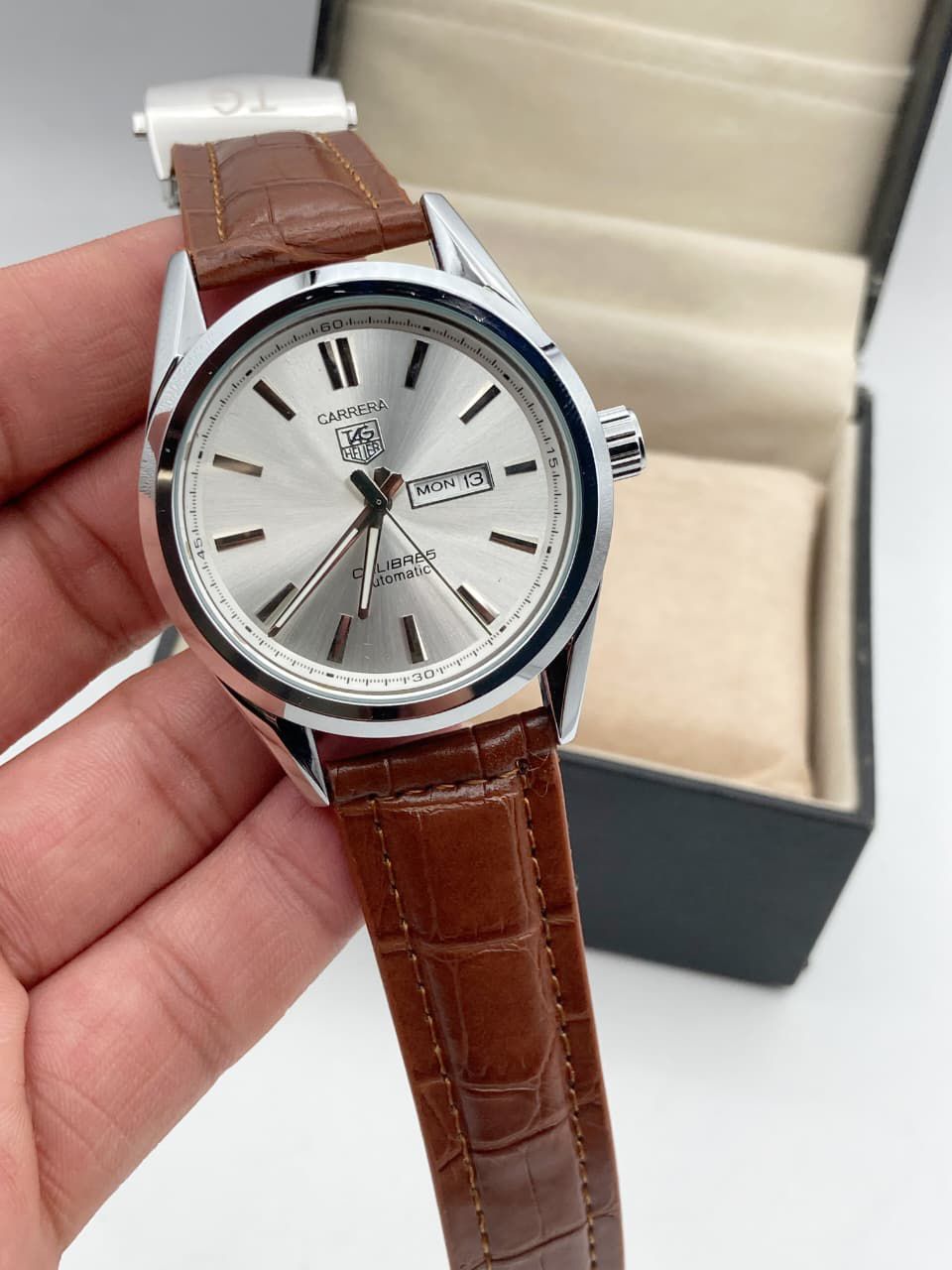 Men’s Tag Heuer Calibre 5 Watch with Masterlock Strap