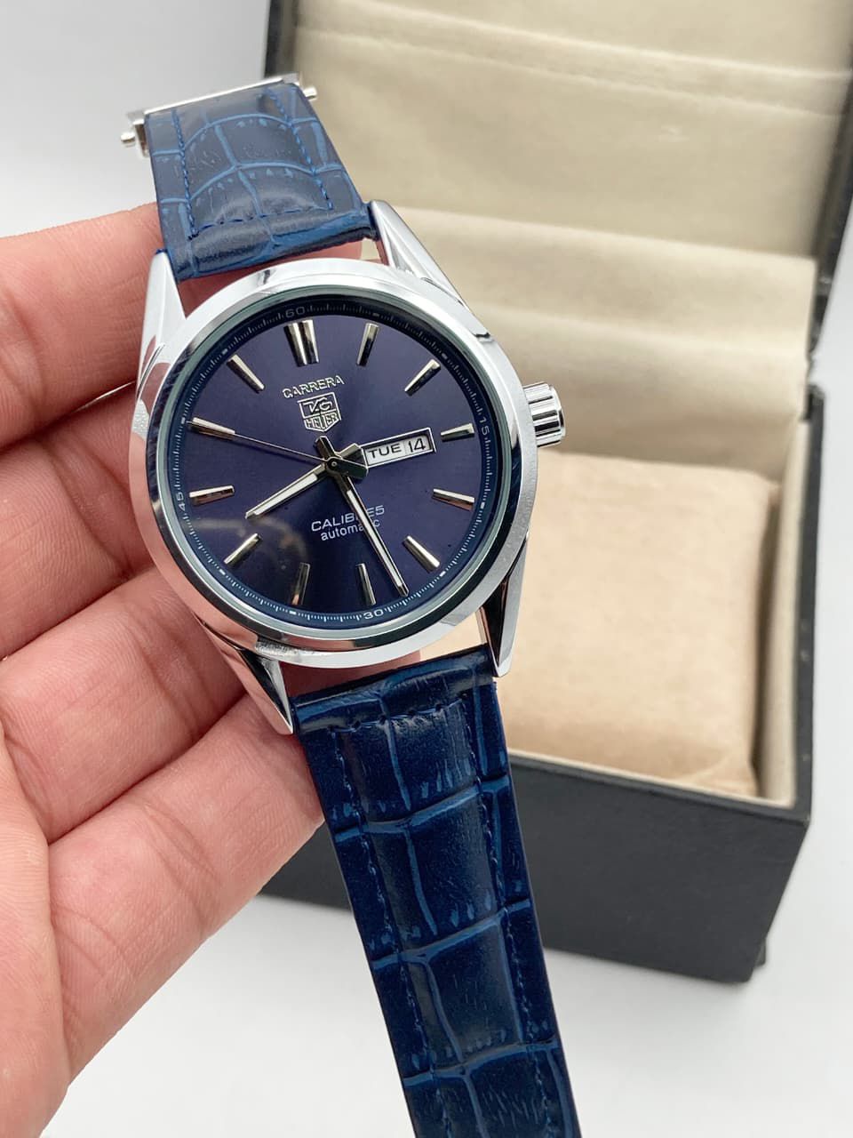 Men’s Tag Heuer Calibre 5 Watch with Masterlock Strap