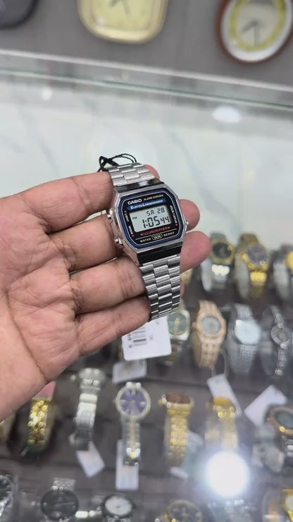 Casio Vintage A168 Unisex Watch Classic Digital Stainless Steel | Elegant & Lightweight